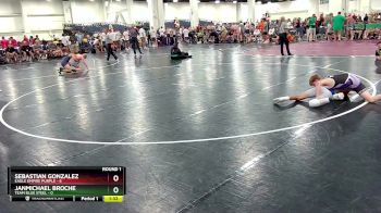 113 lbs Round 1 (10 Team) - Sebastian Gonzalez, Eagle Empire Purple vs Janmichael Broche, Team Blue Steel