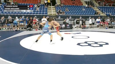 113 lbs Cons. Rd Of 32 - Carson Raper, North Carolina vs Xavier Arciliares, Pennsylvania