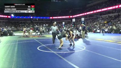 125 lbs Consi Of 16 #2 - Casey Azus, Willow Glen (CC) vs Alyssa Jones, Poway (SD)