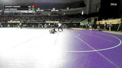 141 lbs Consi Of 32 #2 - Anthony Zanders, Washington State vs Alex Serrano, Grand Canyon