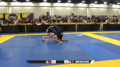 Brandon Edward Iris vs Demetrius M Ruiz 2024 World IBJJF Jiu-Jitsu No-Gi Championship