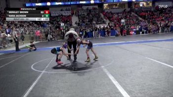 55 lbs Quarterfinal - Nara Jackson, Lawrence Elite vs Berkley Brown, Bluestem