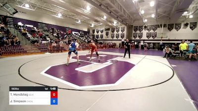 190 lbs 3rd Place - Temuulen Mendblieg, Beat The Streets Newark vs Jaden Simpson, Camden Catholic