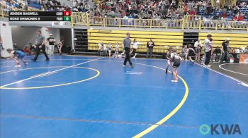 49 lbs Consi Of 4 - Jensen Bagwell, Cowboy Wrestling Club vs Ross Shimonek II, Pawhuska Elks Takedown