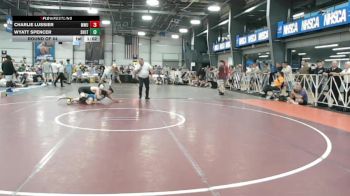 145 lbs Round Of 64 - Charlie Lussier, MetroWest United Black vs Wyatt Spencer, Team Shutt Bowman (TSB)