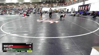 157 lbs Cons. Round 2 - Slade Dias, St. Ambrose University vs Scott Fitts, Indiana Tech