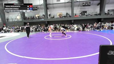 16U Girls FS - 135 lbs Cons. Round 2 - Nova Woolworth, OR vs Annaliese Steele, OR