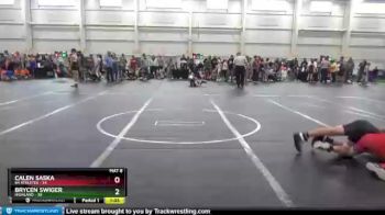 96 lbs Round 3 (8 Team) - Brycen Swiger, Highland vs Calen Saska, 84 Athletes