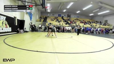 115 lbs Final - Addison Gibson, McAlester High School Girls vs Jadence Clinton, Jay High School