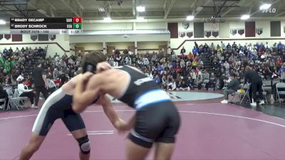 165 lbs Cons. Round 2 - Brody Schrock, Clear Creek-Amana vs Brady DeCamp, Xavier, Cedar Rapids