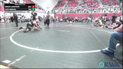 100 lbs Rr Rnd 1 - Minor Langford, Weatherford Youth Wrestling vs Jace Henson, Team Nomad