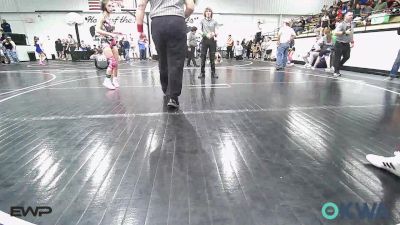 105 lbs Semifinal - Idabelle Meeks, Tiger Trained Wrestling vs Caitlyn Staggers, Skiatook Youth Wrestling