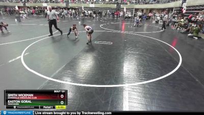 70-75 lbs Quarterfinal - Easton Goral, Wisconsin vs Smith Wickman, Evansville Wrestling Club