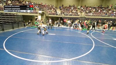 100 lbs Quarters - Stetson Richards, Champions Wrestling Club vs Taggart Shepherd, Payson Lions Wrestling Club