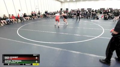 190 lbs Round 1 (3 Team) - Sophia Peterson, Muskego-Norway vs Maya Schmidt, Bemidji