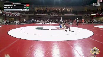 106 lbs Quarterfinals (8 Team) - Sawyer Vollmer, PERRY vs Cael Dolan, BERRYHILL