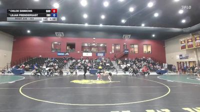 103 lbs 3rd Place Match - Lilian Prendergast, Mount Olive vs Chloe Simmons, Randolph