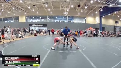 80 lbs Round 3 (4 Team) - Micheal Nicosia, Team Shutt vs Kody Shannon, FCA Hurricanes