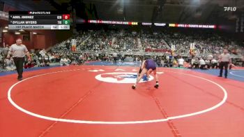 2A-113 lbs 1st Place Match - Abel Jiminez, Kemmerer vs Dyllan Myers, Thermopolis