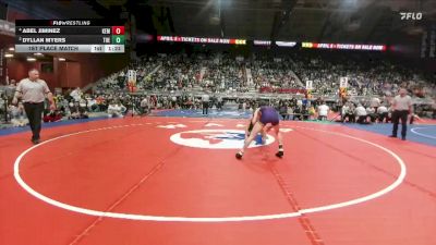 2A-113 lbs 1st Place Match - Abel Jiminez, Kemmerer vs Dyllan Myers, Thermopolis