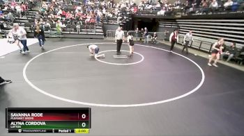 6A 120 lbs 3rd Place Match - Alyna Cordova, Layton vs Savanna Rode, Pleasant Grove