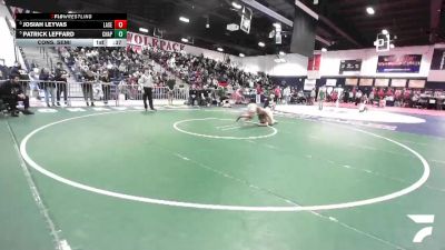 113 lbs Cons. Semi - Josiah Leyvas, La Serna vs Patrick Leffard, Chaparral