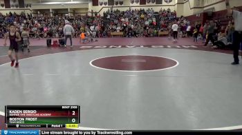 J-7 lbs Semifinal - Boston Frost, Team Bosco vs Kaden Sergio, Hammer Time Wrestling Academy