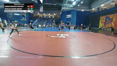 120 lbs Champ. Round 2 - Ashae Branch-Huston, Wyoming Seminary vs Madlin Adams-Brady, Tabb