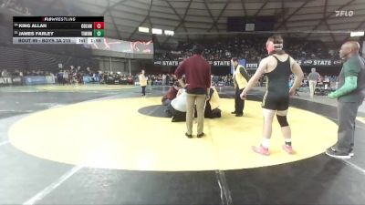 Boys 3A 215 lbs Champ. Round 1 - James Farley, Timberline vs King Allah, O`Dea