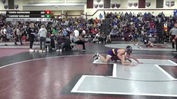 144 lbs Quarterfinal - Carver Wieland, Independence vs Owen Henriksen, Alburnett