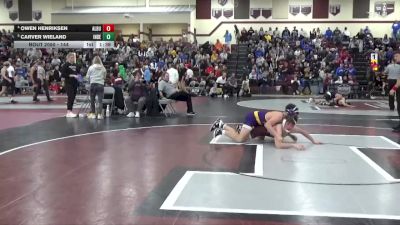 144 lbs Quarterfinal - Carver Wieland, Independence vs Owen Henriksen, Alburnett
