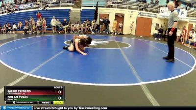 85 lbs Round 3 (4 Team) - Jacob Powers, Crown Point vs Nolan Craig, Delta