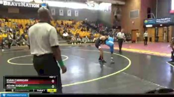 125 lbs Semifinal - Kevin Radcliff, Limestone vs Evan Carrigan, Newberry