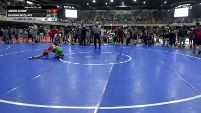 74 lbs Quarterfinal - Asher Burke, Etters vs Kayson McQuate, Jonestown