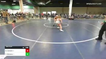 126 lbs Round Of 64 - Ashton Corson, MI vs Trebor Moreno, TX