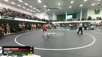 190 lbs Champ. Round 2 - Tanner Schramm, Kemmerer vs Oan Vega, Worland
