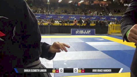 Josie Grace Harcher vs Dahlia Elizabeth Landon 2026 Pan Kids Jiu-Jitsu IBJJF Championship