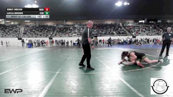 130 lbs 3rd Place - Emily Melvin, Woodward vs Layla Brown, Standfast