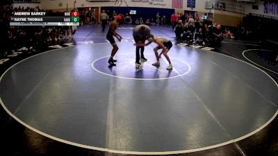 127 lbs Cons. Round 4 - Andrew Barkey, Ringgold Hs vs Rayne Thomas, Valley Hs