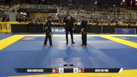 Avery Irie Pino vs Adan Javier Saenz 2025 Pan Kids Jiu-Jitsu IBJJF Championship