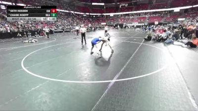 D3-126 lbs Champ. Round 1 - Seth Kessen, Cedar Grove-Belgium vs Chase Koepp, Random Lake