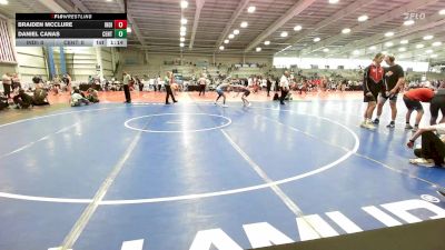 106 lbs Rr Rnd 2 - Braiden Mcclure, Indiana Outlaws White vs Daniel Canas, CentralMD Blue