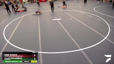 47-51 lbs Quarterfinal - Dane Schulte, Rogers Area Youth Wrestling vs Calum Hollenbeck, Minnesota