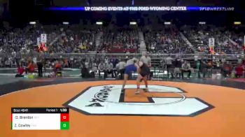 4A-138 lbs Champ. Round 1 - Dylan Brenton, Natrona County vs Zabian Cowley, Thunder Basin High School