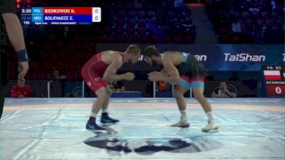 65 kg Round Of 16 - Krzysztof Bienkowski, Poland vs Edemi Bolkvadze, Georgia