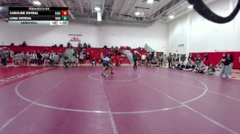 110 lbs Semifinal - Caroline Roybal, Columbine vs Luna Ortega, Thunderridge