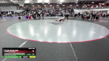 197 lbs Cons. Round 6 - Tyler Rowland, Cumberland (Tenn.) vs Donivan Giangregorio, Dickinson State (N.D.)
