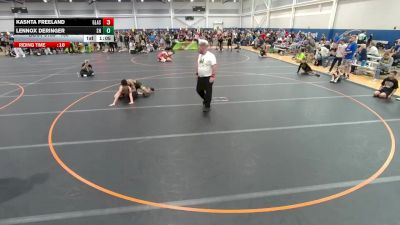 105 lbs Semifinal - Lennox Deringer, South Hills WA vs Kashta Freeland, Glasgow Wrestling