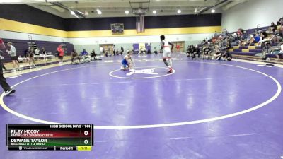 144 lbs Cons. Round 1 - Riley Mccoy, Kansas City Training Center vs Dewane Taylor, Belleville Little Devils