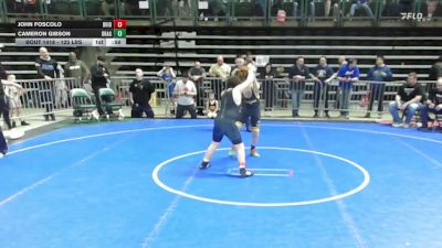 125 lbs Consi Of 8 #1 - John Foscolo, Bridgewater vs Cameron Gibson, Dragon Rtc